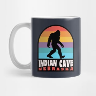 Indian Cave State Park Nebraska Bear Badge Mug